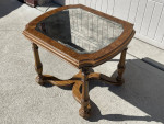 Mid-Century Thomasville END TABLE w/Mirror Top 1977 Vintage Side Table