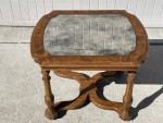 Mid-Century Thomasville END TABLE w/Mirror Top 1977 Vintage Side Table