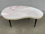 Mid-Century Modern Kidney-Shape MOSAIC TILE Table - Vintage MCM Table