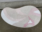 Mid-Century Modern Kidney-Shape MOSAIC TILE Table - Vintage MCM Table