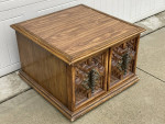 Mid-Century Mediterranean-Style Square End Table - Vintage Cabinet
