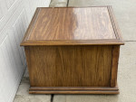 Mid-Century Mediterranean-Style Square End Table - Vintage Cabinet