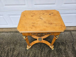Empire style burlwood side table