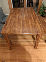 Kitchen table with bench