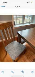 Kitchen table and chairs/bench
