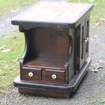 PINE CABINET HUTCH -TABLE-compact, STURDY, heavy, Solid, STORAGE!