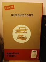 New Staples Computer Cart Table In Box