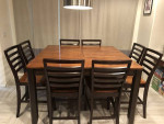 Counter height Table with 8 chairs