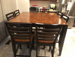 Counter height Table with 8 chairs