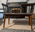 Vintage telephone chair entry chair table