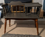 Vintage telephone chair entry chair table