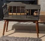 Vintage telephone chair entry chair table