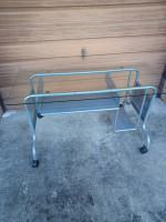 Computer table ¼” thick glass
