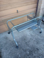 Computer table ¼” thick glass