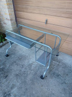 Computer table ¼” thick glass