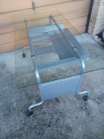 Computer table ¼” thick glass