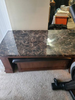 Cocktail Table with Ottoman