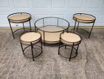 Magnussen 3 piece set coffee table and 2 nesting end tables