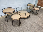 Magnussen 3 piece set coffee table and 2 nesting end tables