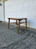 Drexel Profile two-tier side table mid-century modern