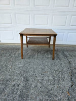 Drexel Profile two-tier side table mid-century modern
