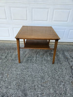 Drexel Profile two-tier side table mid-century modern