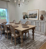 Custom Made Dining Table Solid Wood Modern Rustic Set Farmhouse Bench