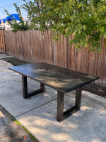 Custom Dining Table Solid Wood Set Farmhouse Bench Modern Rustic