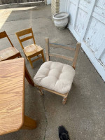 Beautiful Oak Kids Table with 4 Chairs