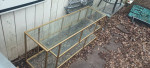 table entry entertainment coffee table ,55 x 20 n ,20 inch tall.  c my other ite