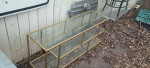 table entry entertainment coffee table ,55 x 20 n ,20 inch tall.  c my other ite