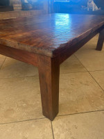 58” Rustic Farmhouse Solid Wood Coffee Table