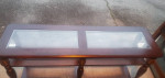 ENTRY TABLE WITH GLASS TOP