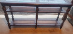 ENTRY TABLE WITH GLASS TOP