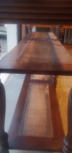 ENTRY TABLE WITH GLASS TOP