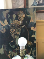 (2) Vintage Ginger jar / Asian influence table lamps A173