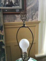 (2) Vintage Ginger jar / Asian influence table lamps A173