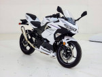 2023 Kawasaki Ninja® 400 Pearl Blizzard White/Metallic Carbon Gray