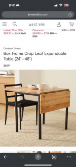 Solid Wood Expandable Dining Table