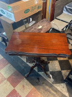 Antique mahogany game table