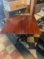 Antique mahogany game table