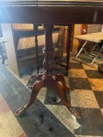 Antique mahogany game table