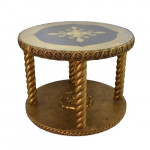 Vintage Gold End Table Accent Table