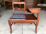 Vintage Cherry Wood Telephone Table/Gossip Bench