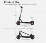 iScooter 500W Adult Electric Scooter 22Mph Max Speed 10Ah Long Range With Helmet