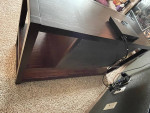 wood console entertainment table stand