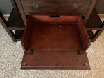 wood console entertainment table stand