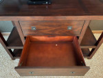 wood console entertainment table stand