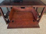 wood console entertainment table stand
