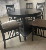 Dining table and chairs